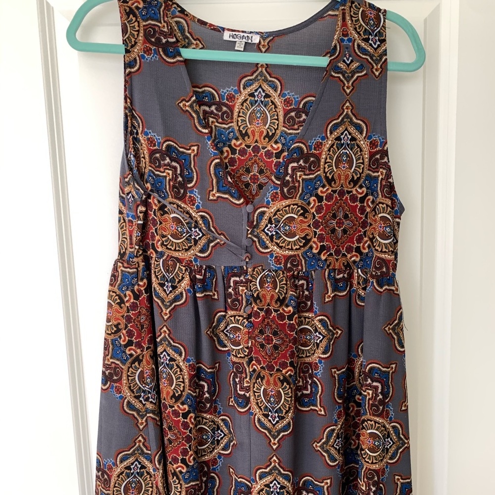 Colorful fall dress